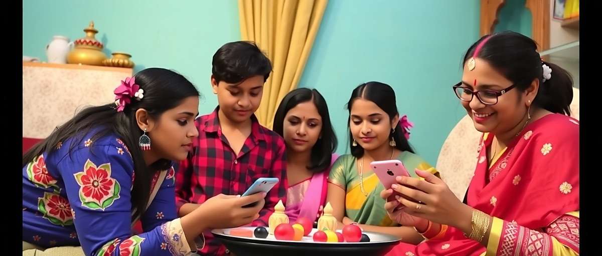 Indian Anise Glory Family Gameplay Indian family playing Indian Anise Glory together on mobile devices